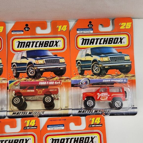 Matchbox Ford Truck SUV 4x4 Bronco II Transit Van F-150  Diecast Cars Lot MOC - Picture 4 of 16